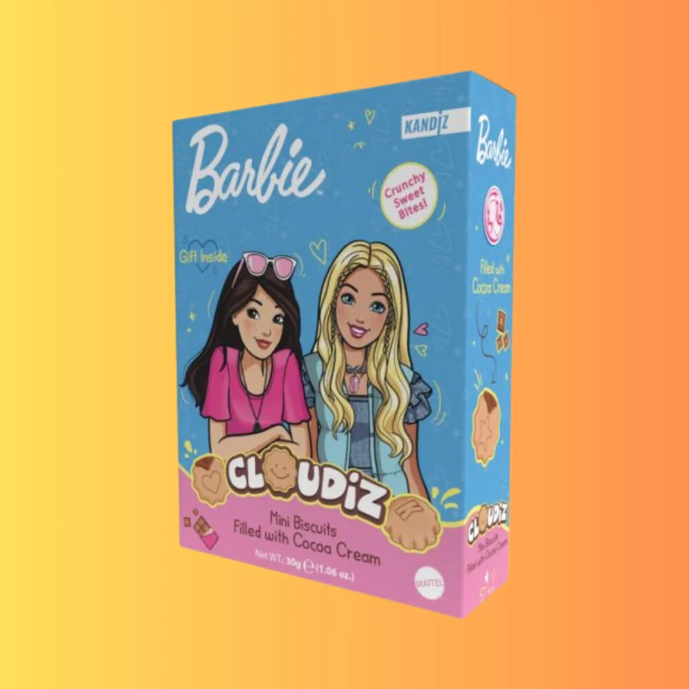 Barbie Cloudiz Mini Biscuits Filled with Cocoa Cream 30g