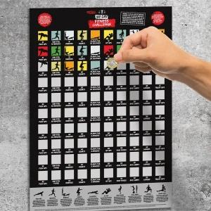 scratch poster - 100 Day Fitness Challenge