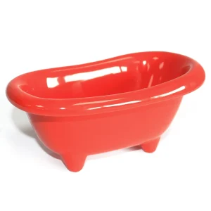Red Ceramic Mini Bath