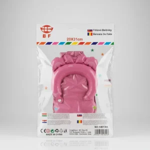 Rózsaszín Macifüles Lufi