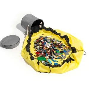 Yellow Toy Storage Basket and Play Mat