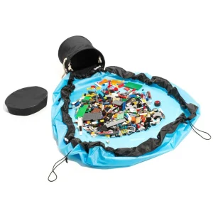 Blue Toy Storage Basket and Play Mat