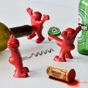 Happy Man 3pcs set- Bottle Stopper, Beer Opener, Wine Stopper
