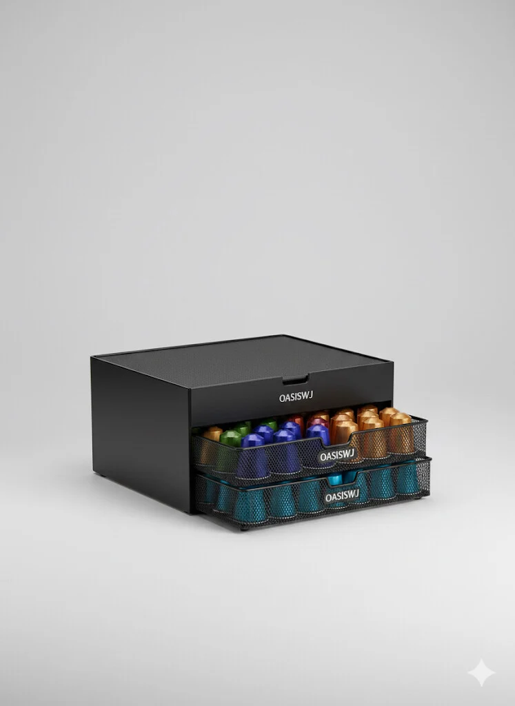 Oasiswj fém kapszulatartó állvány 40 Nespresso kávékapszulához