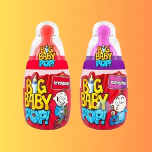 Bazooka Big Baby Pop! Strawberry/Blackcurrant 32g