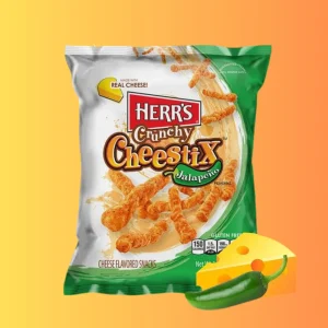 Herr's Crunchy Cheestix Jalapeño 227g