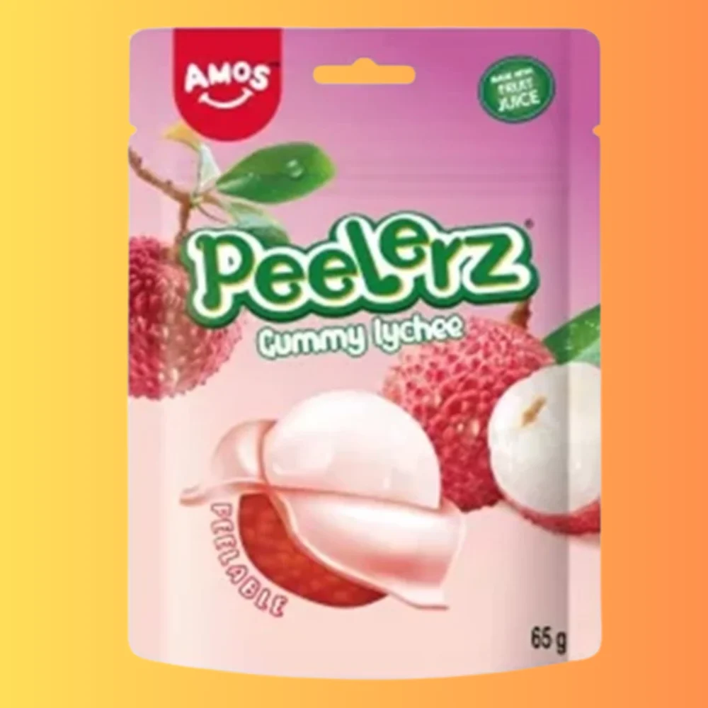 Amos Lychee Peelable Jelly 65g CHN