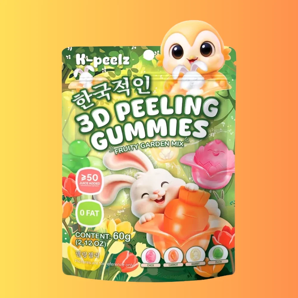 K-Peelz Fruity Garden Mix 3D Peeling Gummies 60g CHN