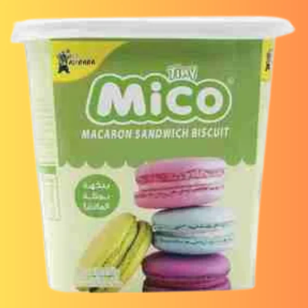 Mico Ice Cream Matcha Macaron Cookies 88g CHN