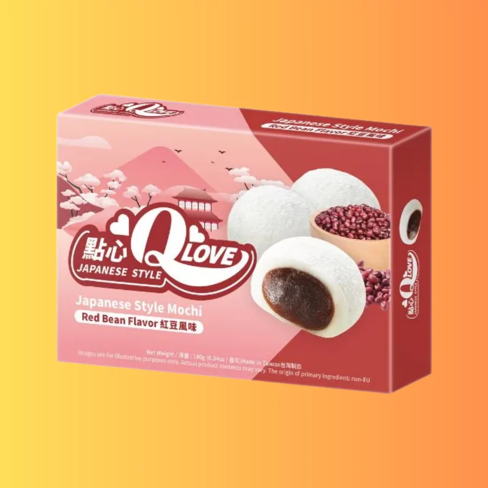 QLove Red Bean Traditional Mochi 180g TWN