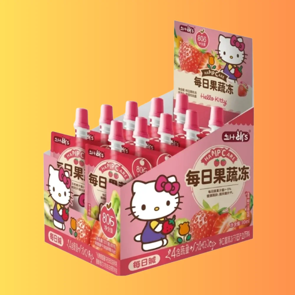YJPZ Hello Kitty Strawberry Veggie & Fruit Jelly 110g CHN