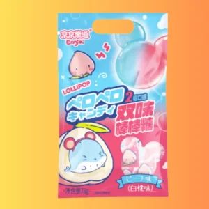 Ennjoi White Peach Double Colored Lollipop 78g CHN