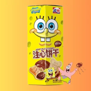 Junyi SpongeBob Chocolate Heart Filled Cookies 42g CHN